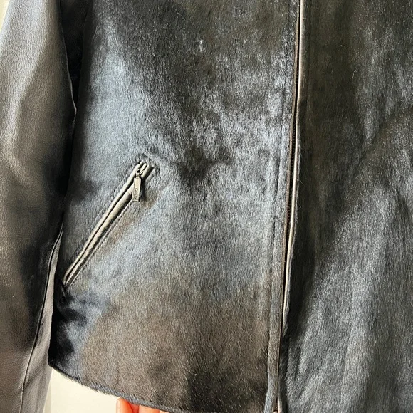 Vintage Guess Ponyhair Leather Jacket - Picture 2 of 9
